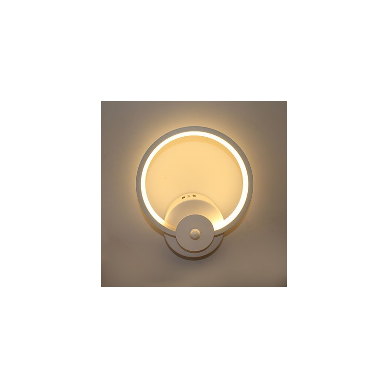 Applique da parete moderna minimalista con LED integrato, 16 x 8 x 21 cm