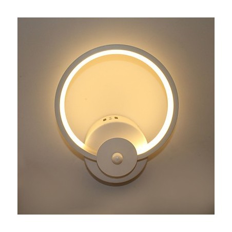 Applique da parete moderna minimalista con LED integrato, 16 x 8 x 21 cm