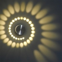 Applique da parete moderna a filo in alluminio con LED integrato