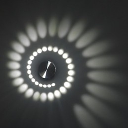 Applique da parete moderna a filo in alluminio con LED integrato