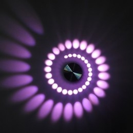 Applique da parete moderna a filo in alluminio con LED integrato