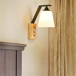 Applique da parete LED country retrò moderna dipinta, luce ambientale, lampadina inclusa