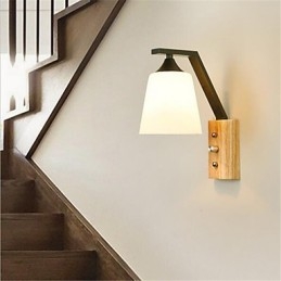 Applique da parete LED country retrò moderna dipinta, luce ambientale, lampadina inclusa