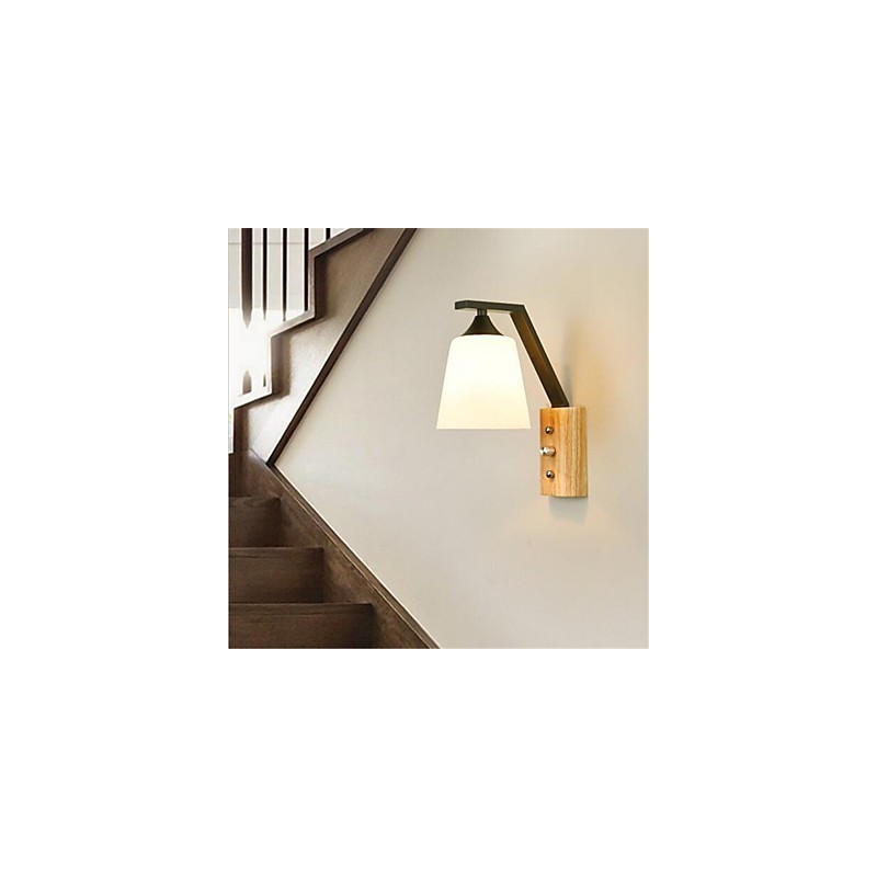 Applique da parete LED country retrò moderna dipinta, luce ambientale, lampadina inclusa