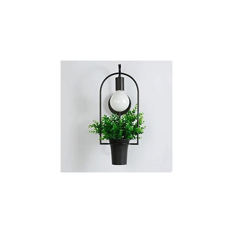 Applique da parete moderna in metallo e plastica E26/E27 45 cm