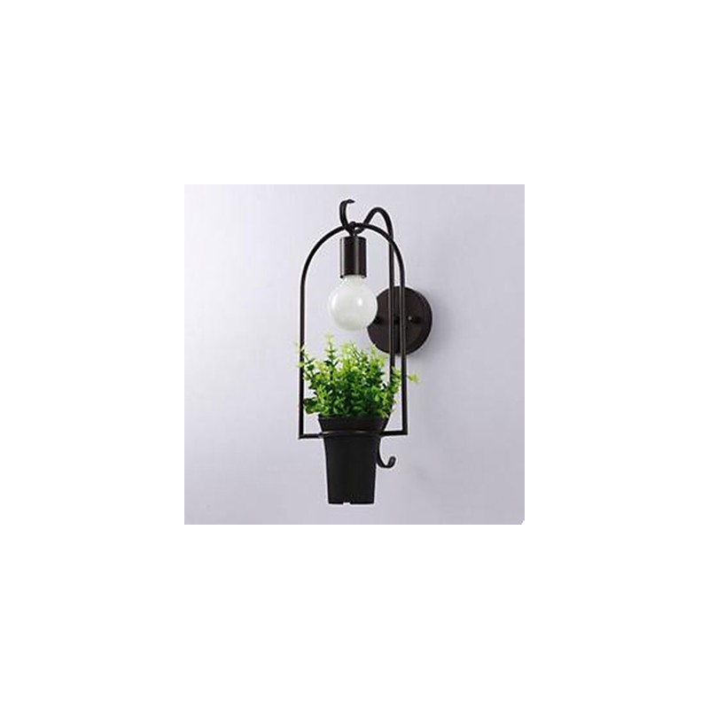 Applique da parete moderna in metallo e plastica E26/E27 45 cm