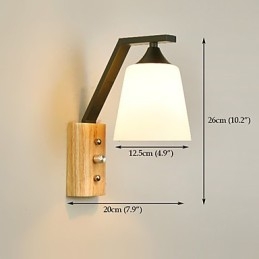 Applique da parete classica retrò con finitura pitturata E26/E27