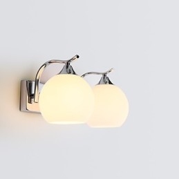 Applique da parete moderna contemporanea con finitura pittura, luce ambientale, E27, 2 lampadine