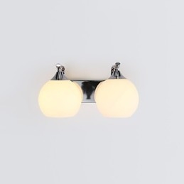 Applique da parete moderna contemporanea con finitura pittura, luce ambientale, E27, 2 lampadine