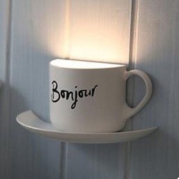 Applique da parete LED moderna contemporanea luce ambientale USB