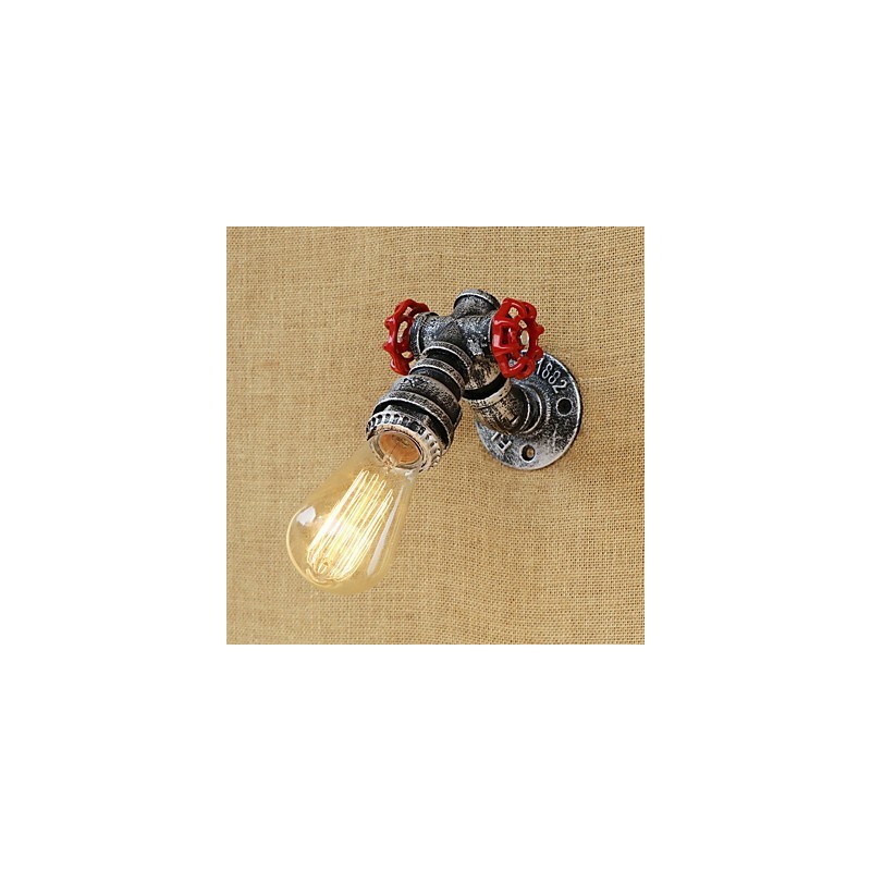 Applique da parete retrò country verniciata stile mini con luce ambientale