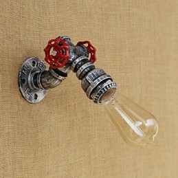 Applique da parete retrò country verniciata stile mini con luce ambientale