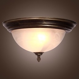 Plafoniera a filo stile antico con 2 luci