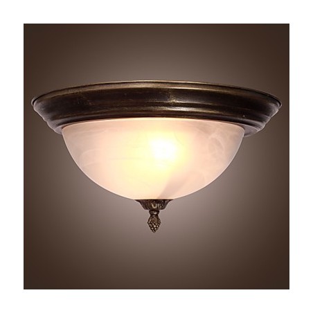 Plafoniera a filo stile antico con 2 luci