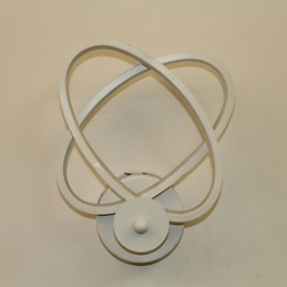 Applique da parete LED in alluminio moderno 20x9x25 cm