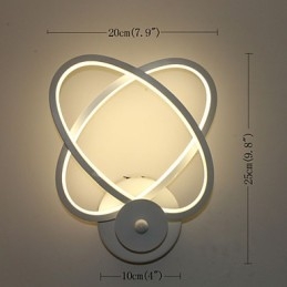 Applique da parete LED in alluminio moderno 20x9x25 cm