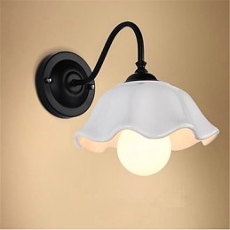 Applique da parete LED country moderna contemporanea finitura pitturata protezione occhi mini luce ambientale