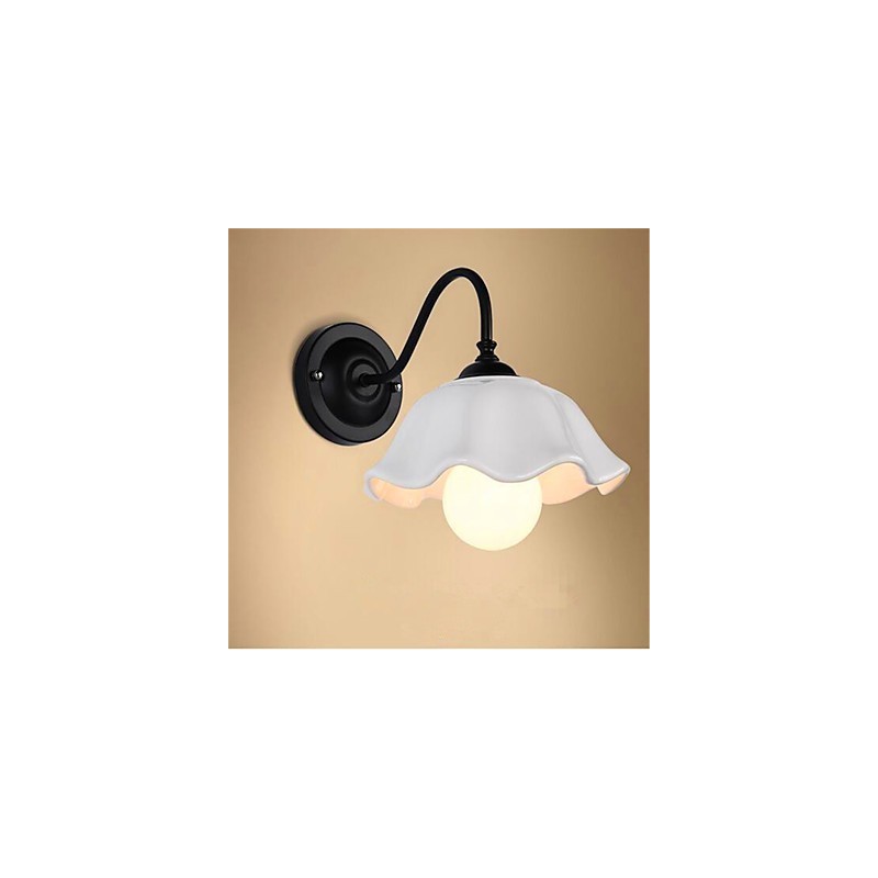 Applique da parete LED country moderna contemporanea finitura pitturata protezione occhi mini luce ambientale