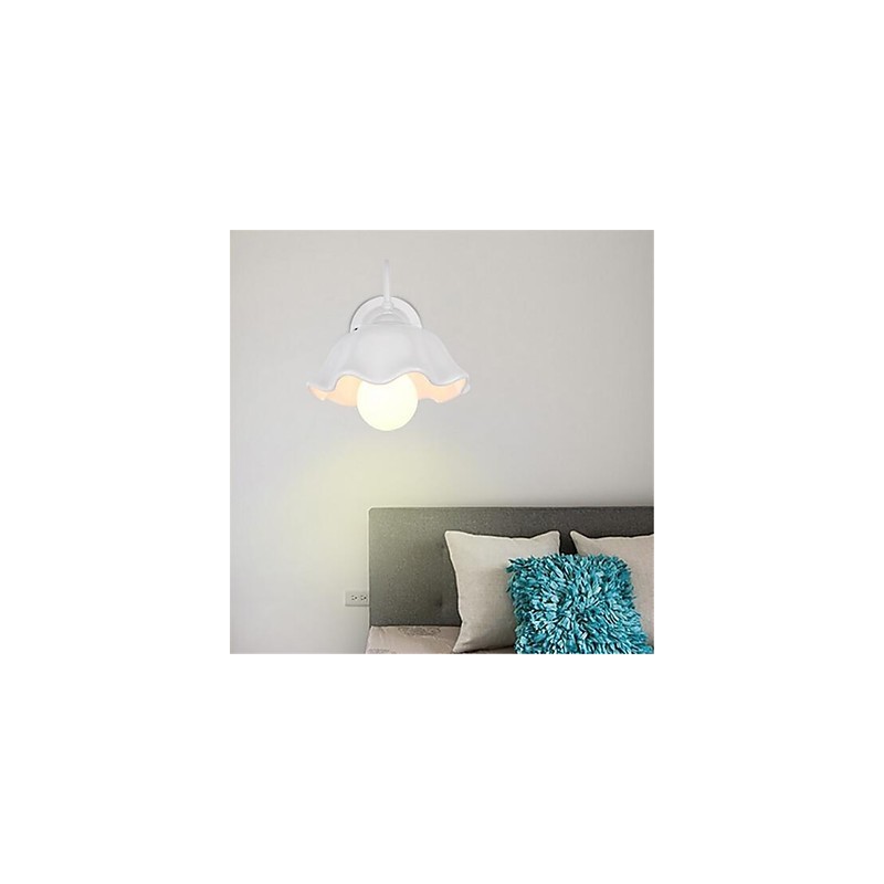 Applique da parete LED country moderna contemporanea finitura pitturata protezione occhi mini luce ambientale