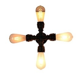 Applique da parete a LED rustica classica in ottone antico