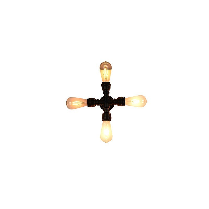 Applique da parete a LED rustica classica in ottone antico