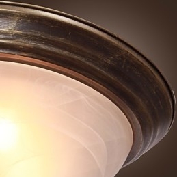 Plafoniera a filo stile antico con 2 luci