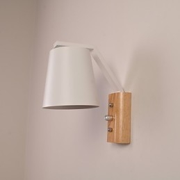 Applique da parete country contemporanea finitura ossido nero, faretto da incasso, E27, 60 W