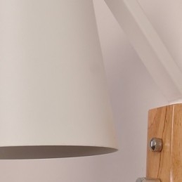 Applique da parete country contemporanea finitura ossido nero, faretto da incasso, E27, 60 W