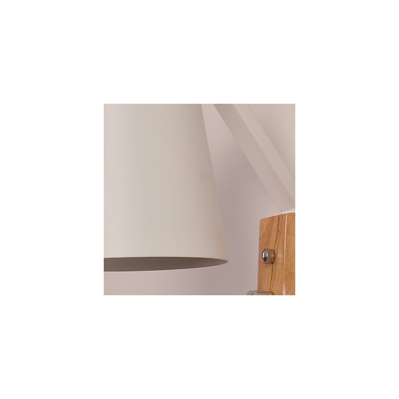Applique da parete country contemporanea finitura ossido nero, faretto da incasso, E27, 60 W