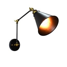 Applique da parete LED rustica tradizionale classica dipinta con faretto da incasso E27
