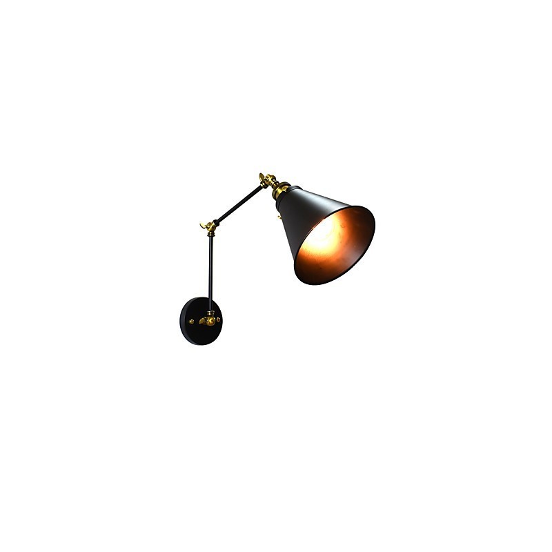 Applique da parete LED rustica tradizionale classica dipinta con faretto da incasso E27