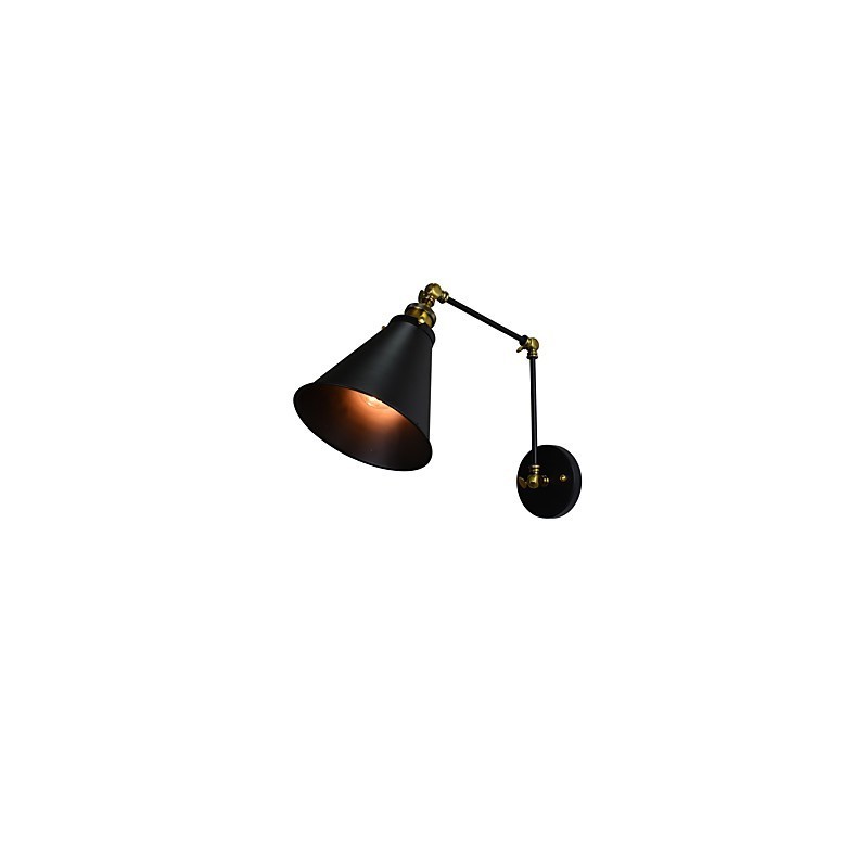 Applique da parete LED rustica tradizionale classica dipinta con faretto da incasso E27