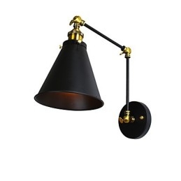 Applique da parete LED rustica tradizionale classica dipinta con faretto da incasso E27