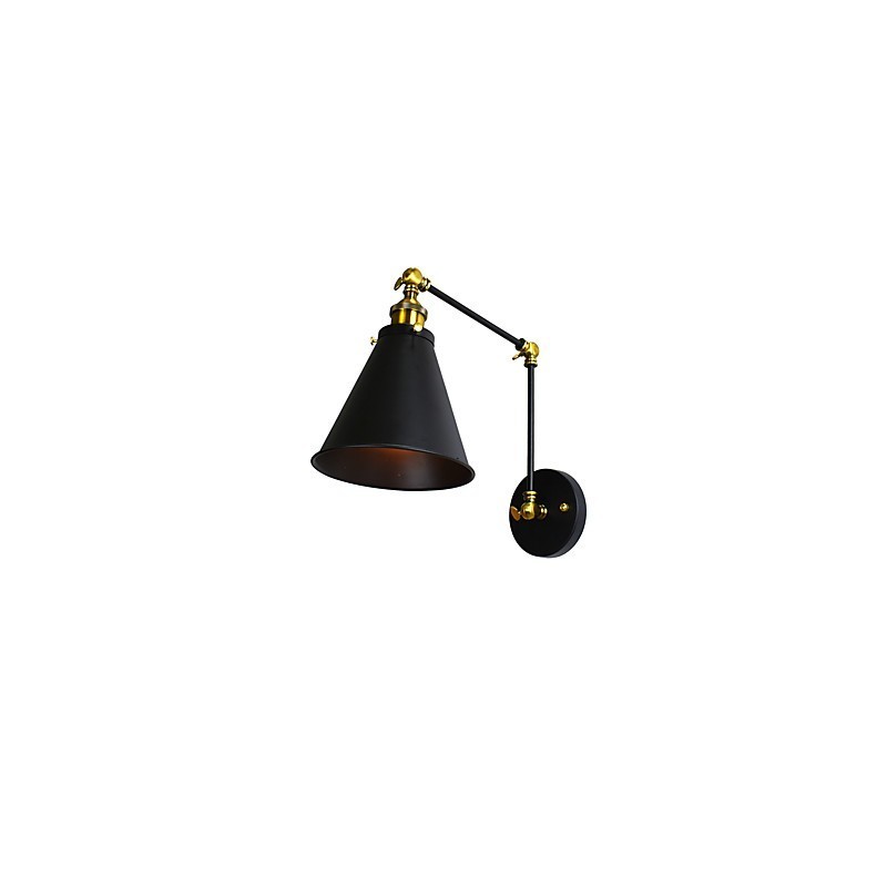 Applique da parete LED rustica tradizionale classica dipinta con faretto da incasso E27