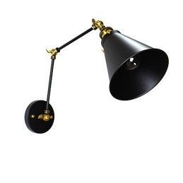 Applique da parete LED rustica tradizionale classica dipinta con faretto da incasso E27