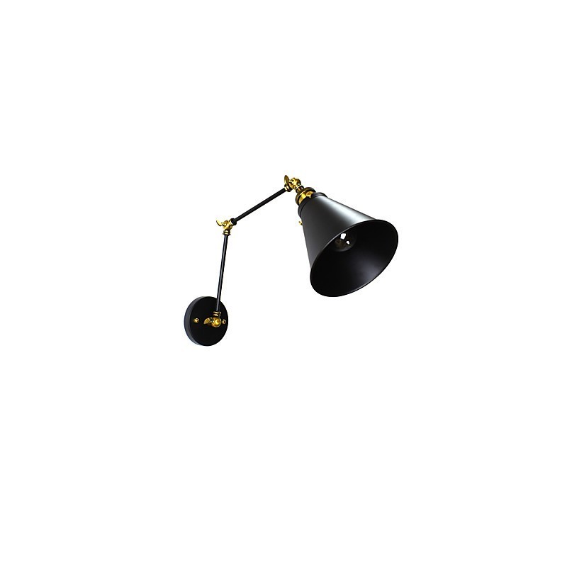 Applique da parete LED rustica tradizionale classica dipinta con faretto da incasso E27