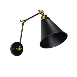 Applique da parete LED rustica tradizionale classica dipinta con faretto da incasso E27