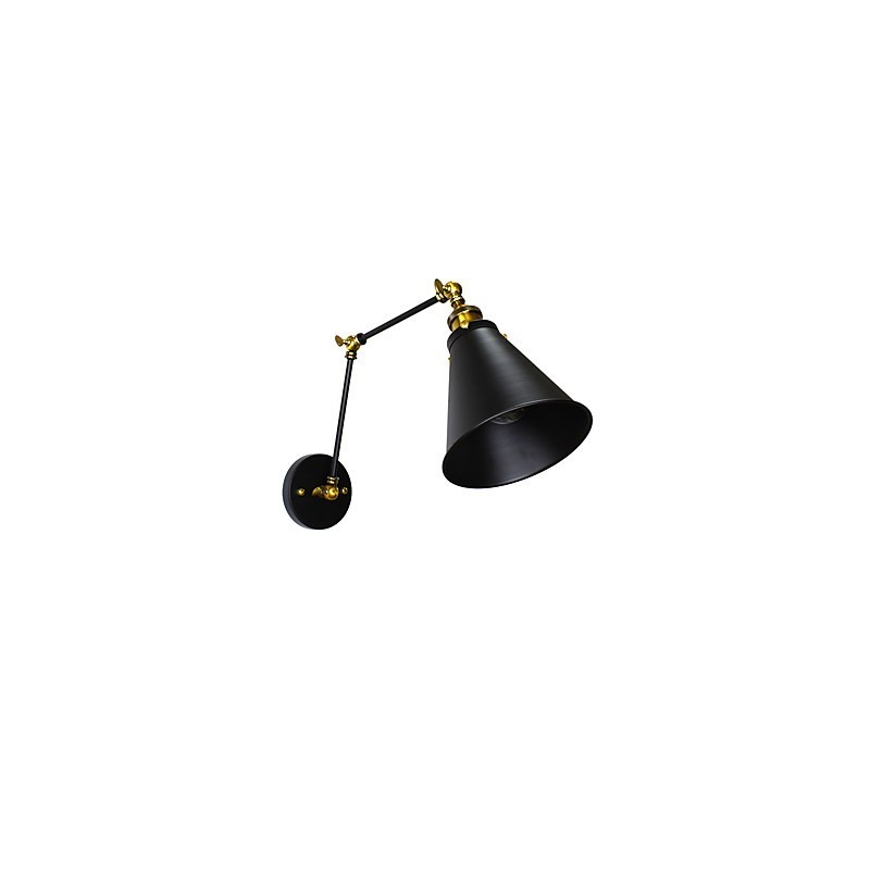 Applique da parete LED rustica tradizionale classica dipinta con faretto da incasso E27