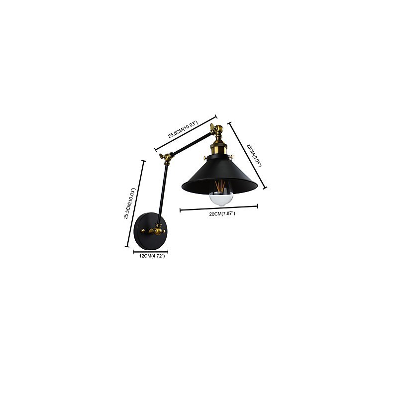 Applique da parete LED Rustico/Lodge tradizionale classica dipinta, E27 4 W, metallo
