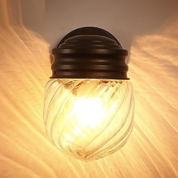 Applique da parete moderna contemporanea mini luce ambientale in vetro 15 cm x 17,5 cm