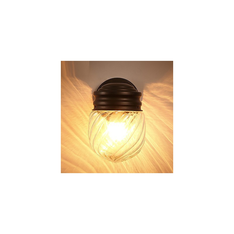 Applique da parete moderna contemporanea mini luce ambientale in vetro 15 cm x 17,5 cm