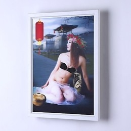 Applique da parete moderna contemporanea effetto pittura con luce ambientale, LED integrato 12 W