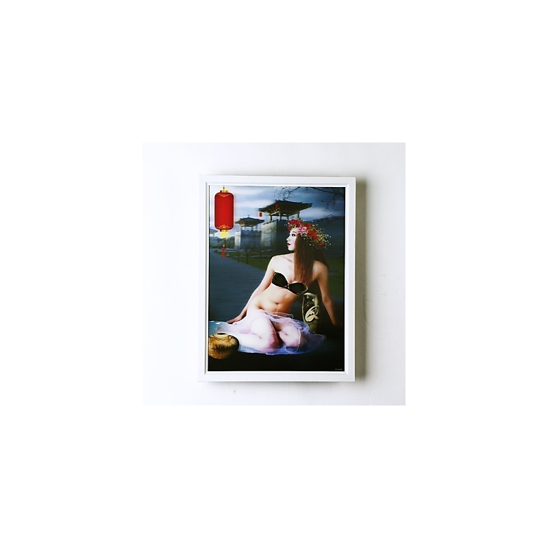 Applique da parete moderna contemporanea effetto pittura con luce ambientale, LED integrato 12 W