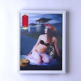 Applique da parete moderna contemporanea effetto pittura con luce ambientale, LED integrato 12 W