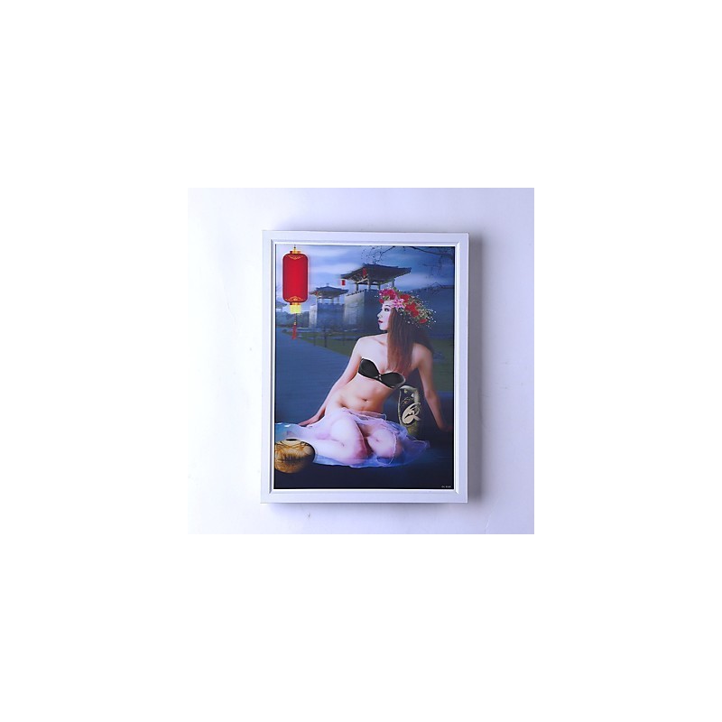 Applique da parete moderna contemporanea effetto pittura con luce ambientale, LED integrato 12 W