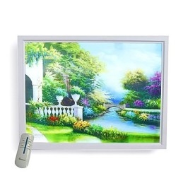 Applique da parete moderna contemporanea con luce ambientale, finitura effetto pittura, LED integrato 12 W
