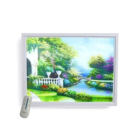 Applique da parete moderna contemporanea con luce ambientale, finitura effetto pittura, LED integrato 12 W