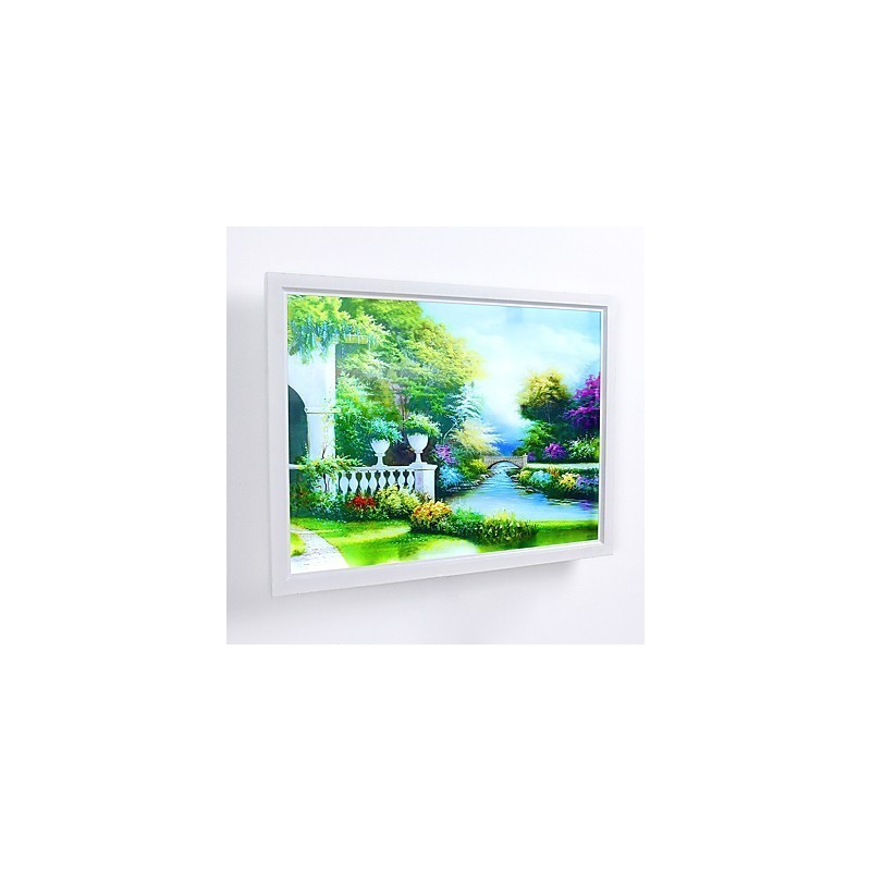 Applique da parete moderna contemporanea con luce ambientale, finitura effetto pittura, LED integrato 12 W