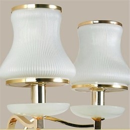Applique da parete LED moderna contemporanea galvanizzata in cristallo con protezione occhi, mini