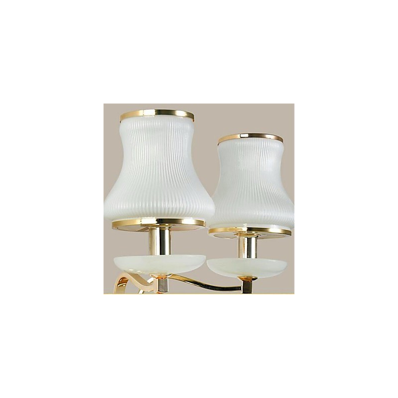 Applique da parete LED moderna contemporanea galvanizzata in cristallo con protezione occhi, mini